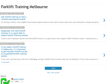 Tablet Screenshot of forklifttrainingmelbournes.blogspot.com