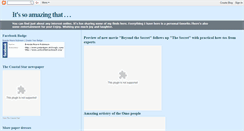 Desktop Screenshot of itssoamazingthat.blogspot.com