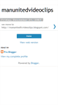 Mobile Screenshot of manunitedvideoclips.blogspot.com