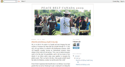 Desktop Screenshot of peacebeltcanada.blogspot.com