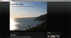 Desktop Screenshot of nexttozen.blogspot.com