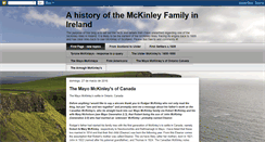 Desktop Screenshot of irishmckinleys.blogspot.com