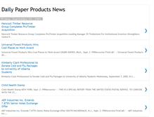 Tablet Screenshot of daily-paper-products-news.blogspot.com