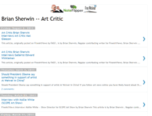 Tablet Screenshot of briansherwin-artcritic.blogspot.com