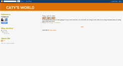 Desktop Screenshot of catys-world.blogspot.com