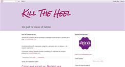 Desktop Screenshot of killtheheel.blogspot.com