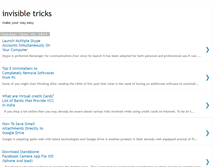 Tablet Screenshot of invisibletricks.blogspot.com