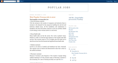 Desktop Screenshot of popular-job-sites.blogspot.com