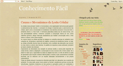 Desktop Screenshot of conhecimentofacil.blogspot.com