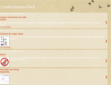 Tablet Screenshot of conhecimentofacil.blogspot.com