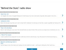Tablet Screenshot of behindthestats.blogspot.com