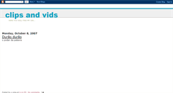 Desktop Screenshot of clipsandvids.blogspot.com