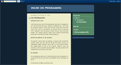 Desktop Screenshot of onlinecncprogramming.blogspot.com