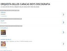 Tablet Screenshot of billoscaracasboys.blogspot.com