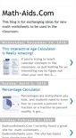 Mobile Screenshot of math-aids.blogspot.com