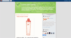 Desktop Screenshot of lojinha-pelos-animais.blogspot.com