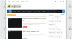 Desktop Screenshot of freshhealthinformation.blogspot.com