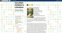 Desktop Screenshot of canadianlit4kids.blogspot.com