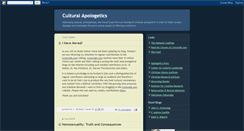 Desktop Screenshot of culturalapologetics.blogspot.com