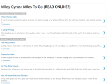 Tablet Screenshot of mileycyrusmilestogo.blogspot.com