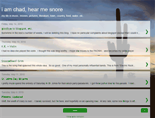 Tablet Screenshot of iamchadhearmesnore.blogspot.com