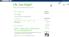 Desktop Screenshot of ohjusthelp.blogspot.com