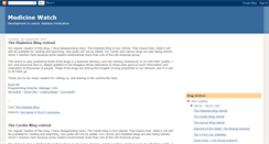 Desktop Screenshot of medicinewatch.blogspot.com