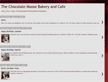 Tablet Screenshot of chocolatemoosebakerycafe.blogspot.com