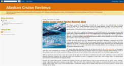 Desktop Screenshot of alaskancruisereviews.blogspot.com