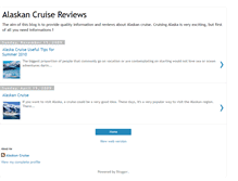 Tablet Screenshot of alaskancruisereviews.blogspot.com