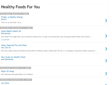 Tablet Screenshot of healthyfoods4you.blogspot.com