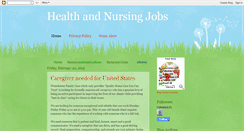 Desktop Screenshot of healthjobsusa.blogspot.com