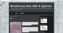 Desktop Screenshot of milkandsparrow.blogspot.com