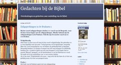 Desktop Screenshot of bijbelgedachten.blogspot.com