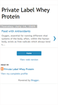 Mobile Screenshot of private-label-whey-protein.blogspot.com