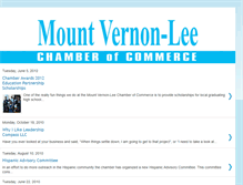 Tablet Screenshot of mountvernon-leechamberofcommerce.blogspot.com