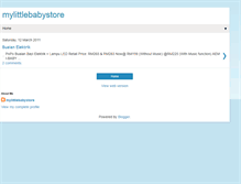 Tablet Screenshot of mylittlebabystore.blogspot.com