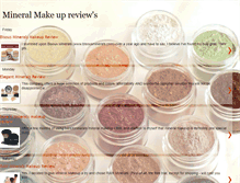 Tablet Screenshot of mineral-make-up-reviews.blogspot.com