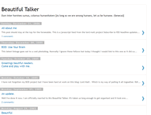 Tablet Screenshot of beautifultalker.blogspot.com