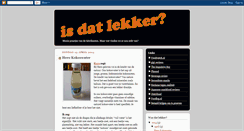 Desktop Screenshot of isdatlekker.blogspot.com