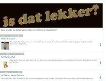 Tablet Screenshot of isdatlekker.blogspot.com