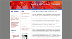 Desktop Screenshot of goodshampoohairproducts.blogspot.com