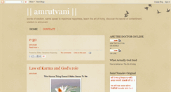Desktop Screenshot of amrutvani.blogspot.com