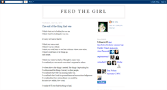 Desktop Screenshot of feedthegirl.blogspot.com