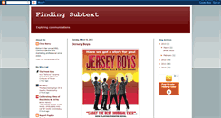Desktop Screenshot of findingsubtext.blogspot.com