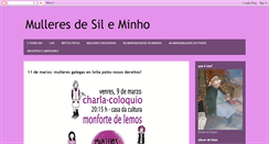 Desktop Screenshot of mulleresdesileminho.blogspot.com