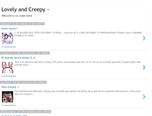 Tablet Screenshot of lovely-and-creepy.blogspot.com