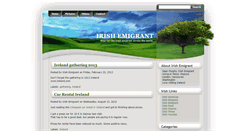 Desktop Screenshot of irish-emigrant.blogspot.com