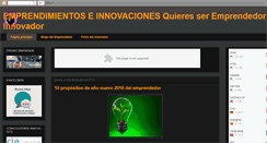 Desktop Screenshot of emprendereinnovacion.blogspot.com