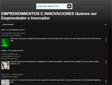 Tablet Screenshot of emprendereinnovacion.blogspot.com